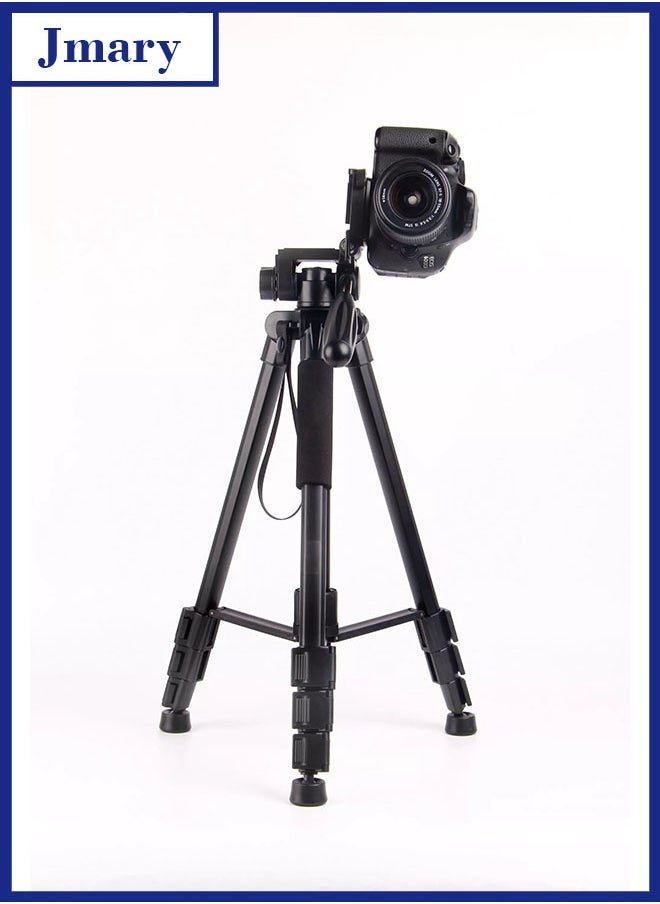 Jmary KP-2254 Professional Aluminum Tripod Monopod for All DSLR Cameras (Black) KP-2254  - Image 1