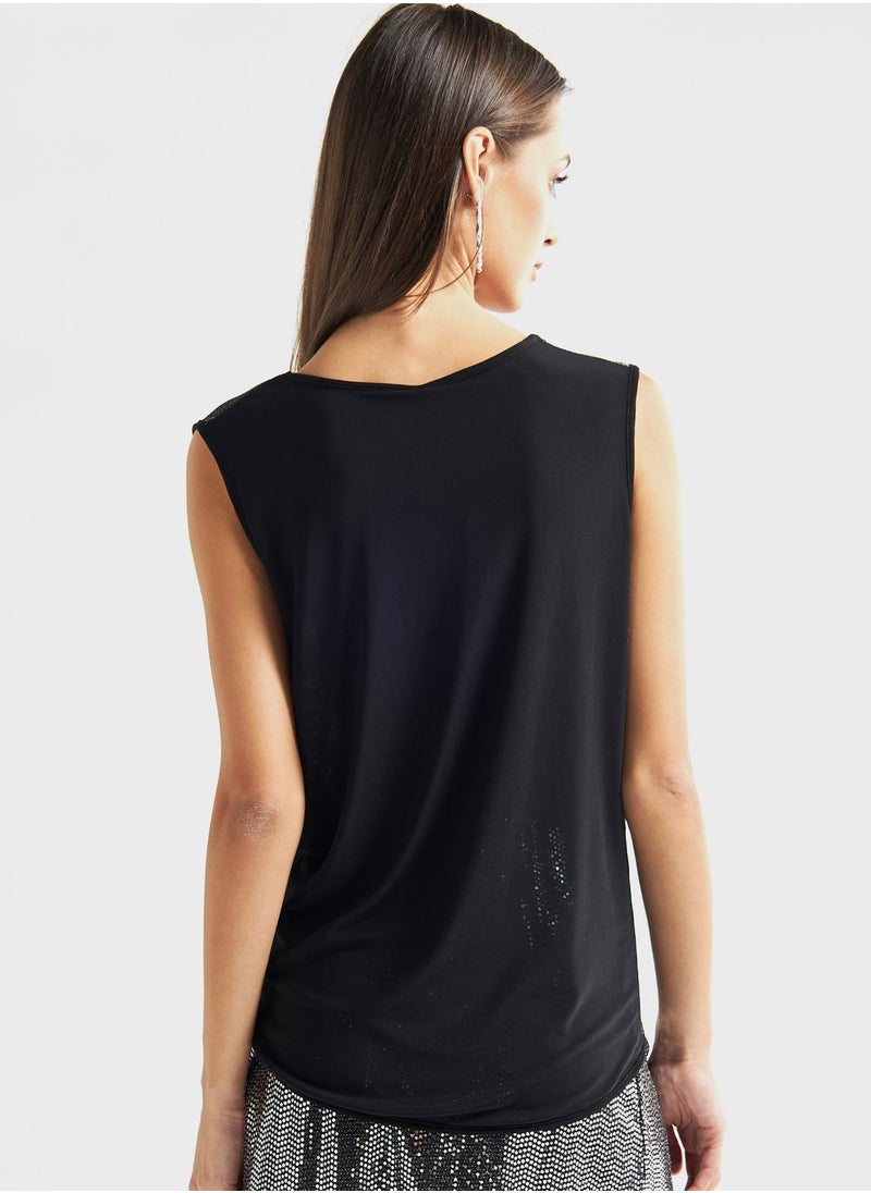 FAV Crew Neck Knitted Top  - Image 2