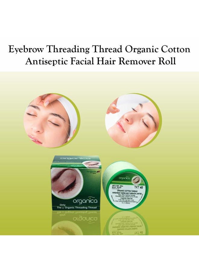 Organica Organica Face & Eyebrow Threading Thread Organic x 1 thread spool eyebrow makeup facial dermaplaning hair removal epilator tool  - Image 3