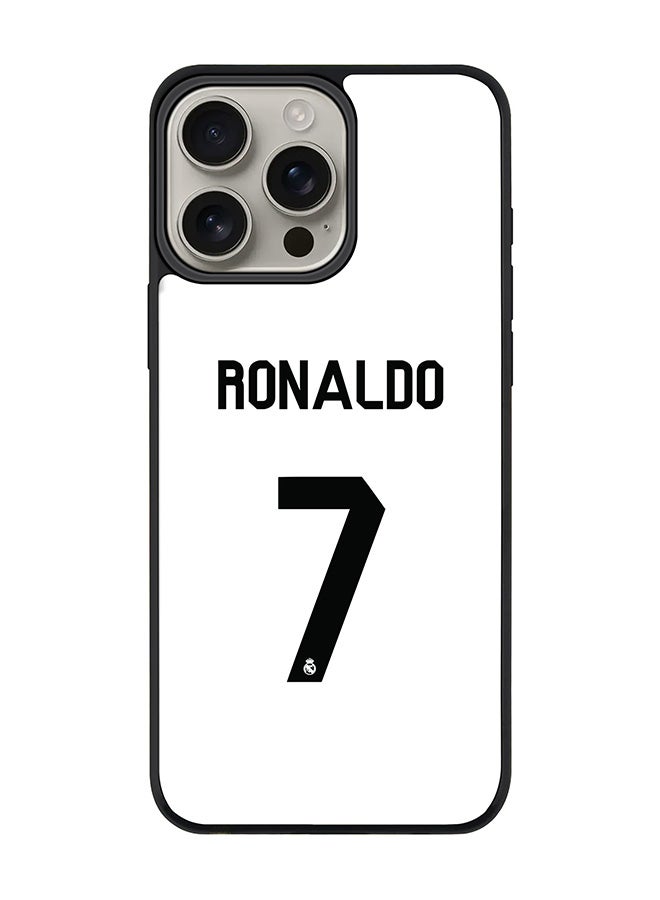 Stylizedd For iPhone 16 Pro Max Case [Compatible with MagSafe] Slim Magnetic cover Phone Case iPhone 16 Pro Max -Ronaldo Real Jersey - Image 1