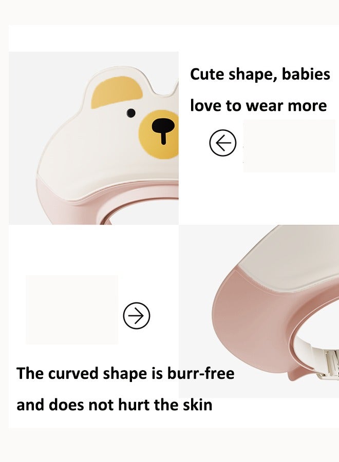 Baby shower caps Baby ear protection shampoo cap Children's shower caps with ear protection The girth is adjustable Suitable for babies aged 0-3 years