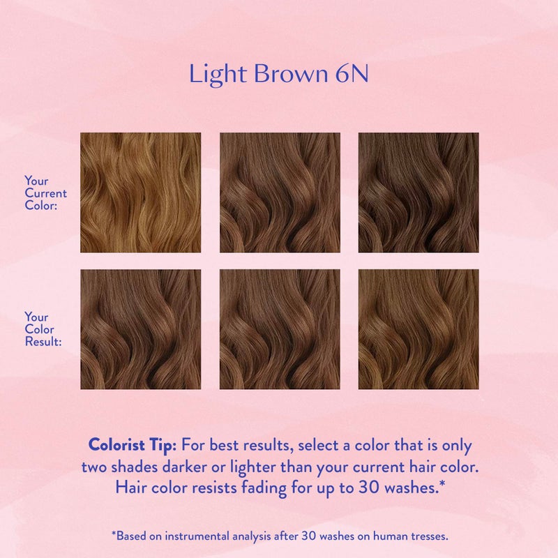 eSalon Permanent Hair Color & Hair Dye - Light Brown - Professional-Grade Ammonia-Free Personal Colorist for Up To 100% Gray Coverage on All Hair Types - Image 4