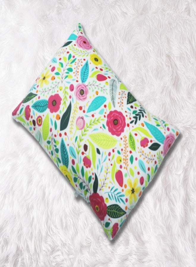 Kradyl Kroft Toddler Pillow with 100% Cotton Removable Cover - 20 X 15 Inches | Children Pillows | Baby Pillows - Umame Floral - Image 5