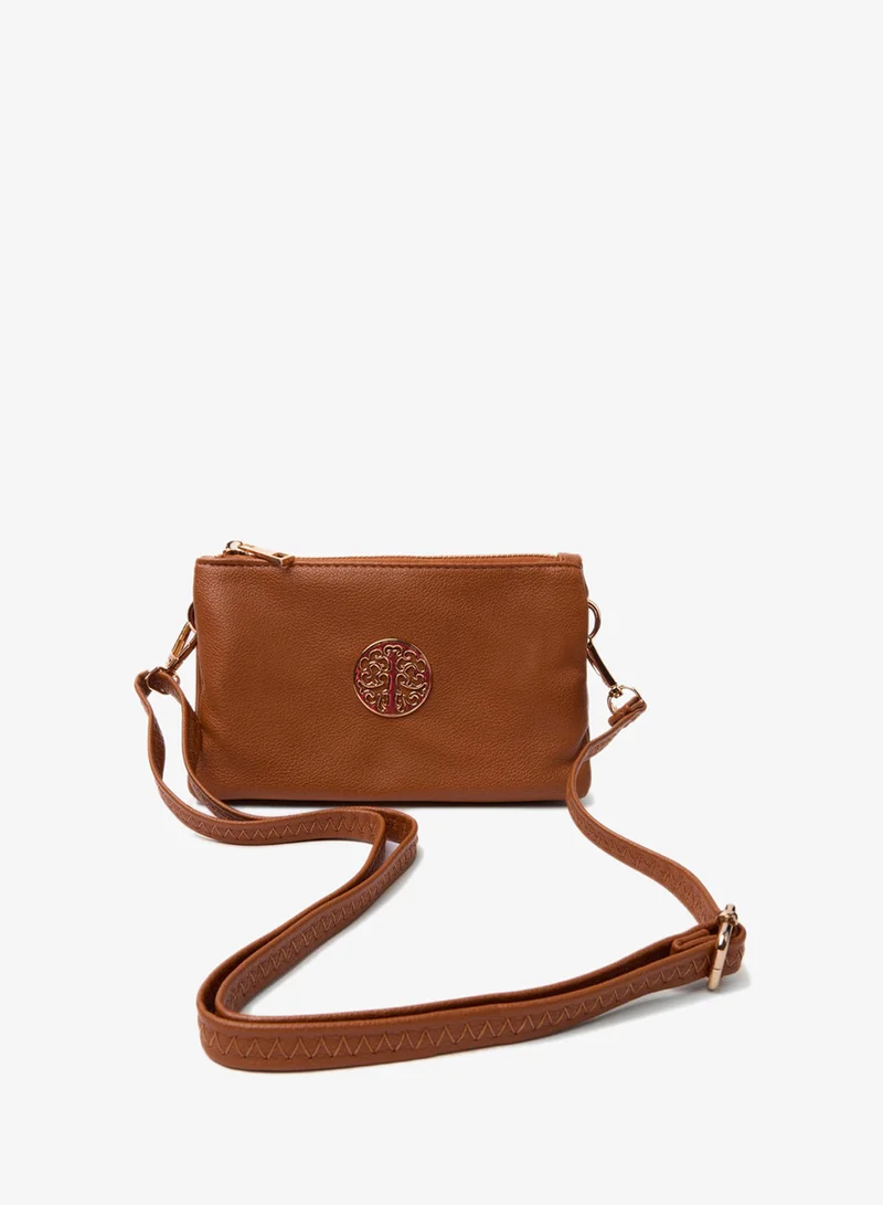 بلو فانيلا Detailed Zip Up Purse