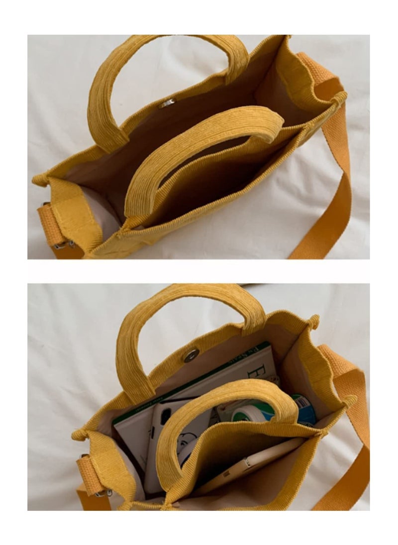 Arabest - Tote Bag Women Small Satchel Bag Stylish Tote Handbag for Women Corduroy Hobo Bag Fashion Crossbody Bag College Bag 2023 - Image 1