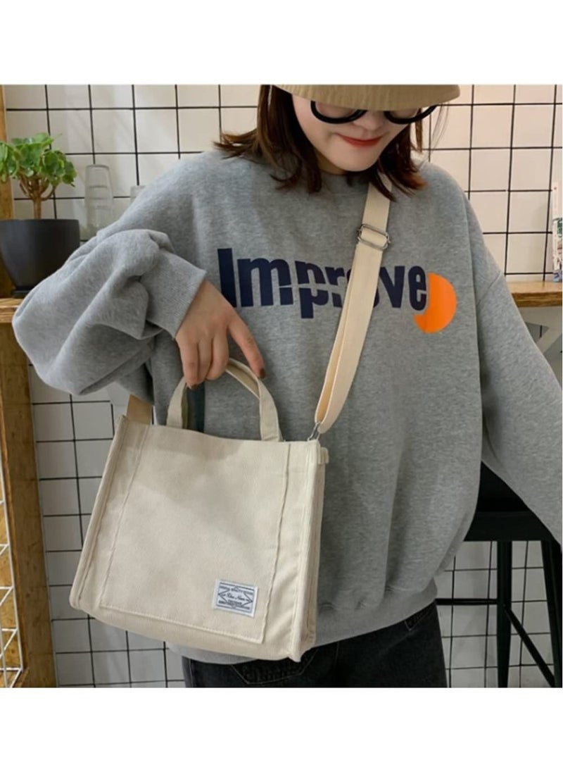 Arabest - Tote Bag Women Small Satchel Bag Stylish Tote Handbag for Women Corduroy Hobo Bag Fashion Crossbody Bag College Bag 2023 - Image 1
