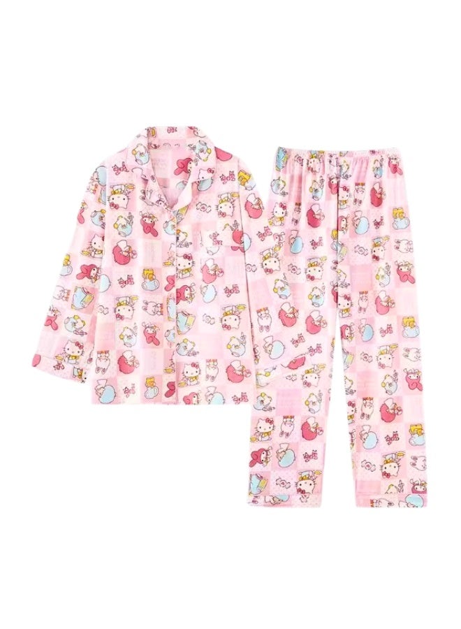 سانريو طقم بيجامة بشخصية سانريو للنساء - Image 1