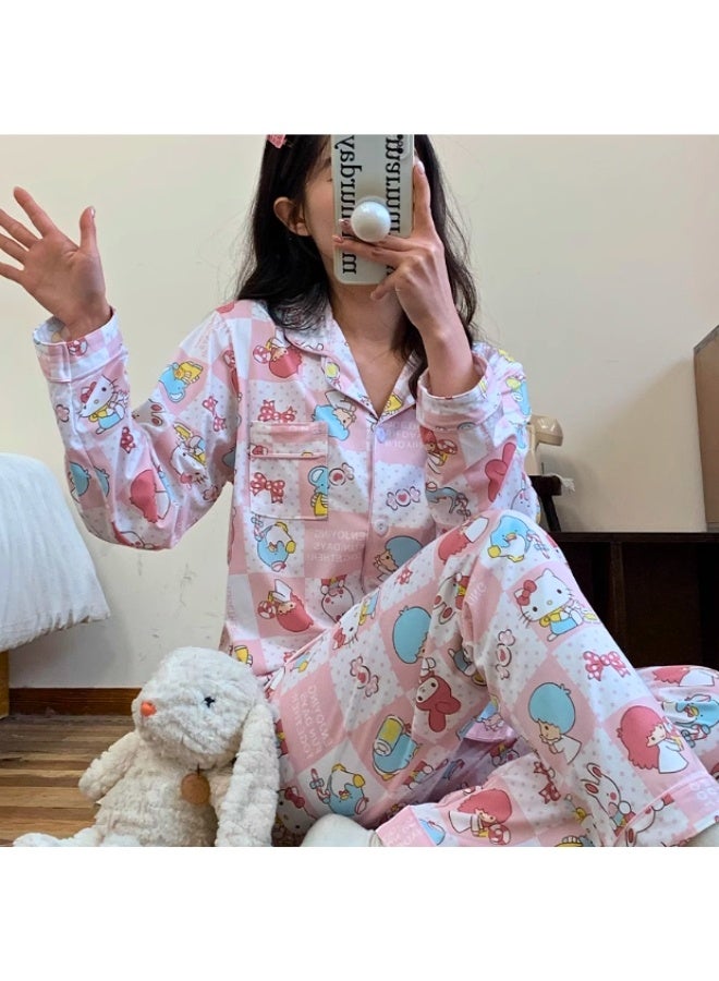 سانريو طقم بيجامة بشخصية سانريو للنساء - Image 3