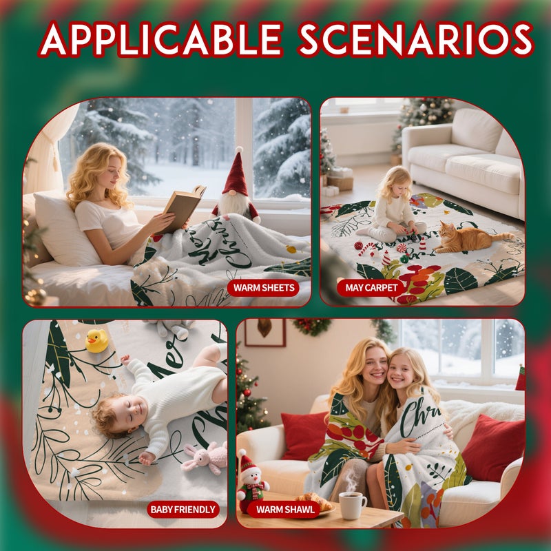 Source Manufacturer Christmas Flannel Blanket Customized With Free Proofing And Support For Size Customization Jit Dropshipping - Image 5