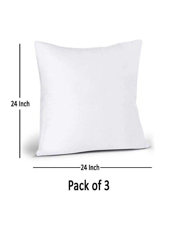 PINDIA Set of 3 24x24 Inch Soft Fluffy CushionThrow Pillow - Image 2
