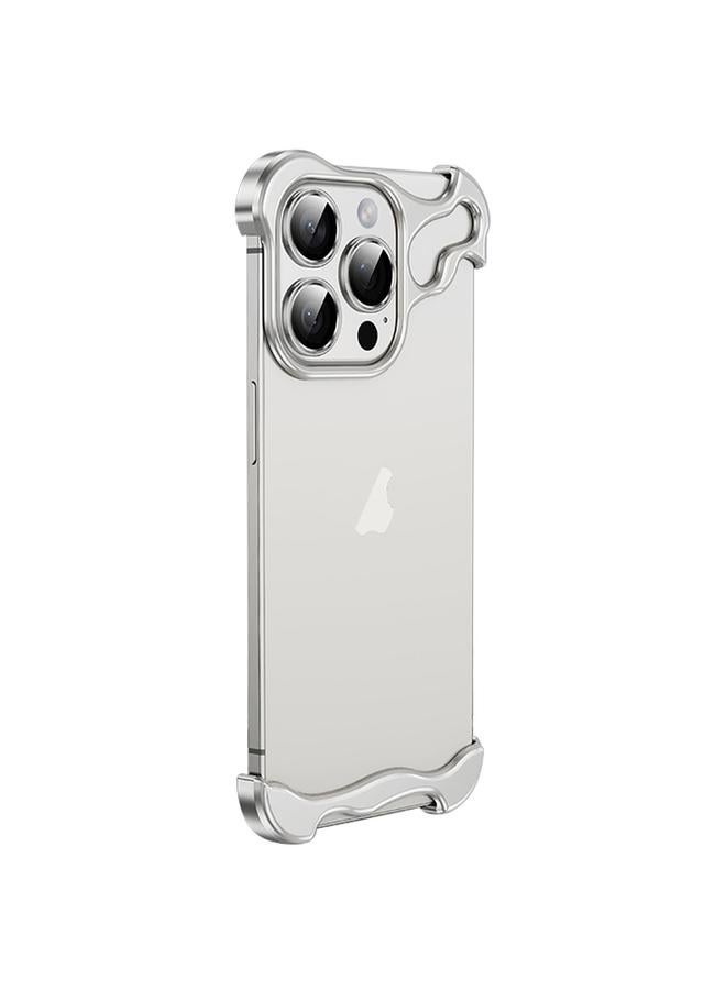 Zaboon Case For iPhone 13 Pro Max Frameless Metal Corner Pad Phone Case with Lens Film - Image 1