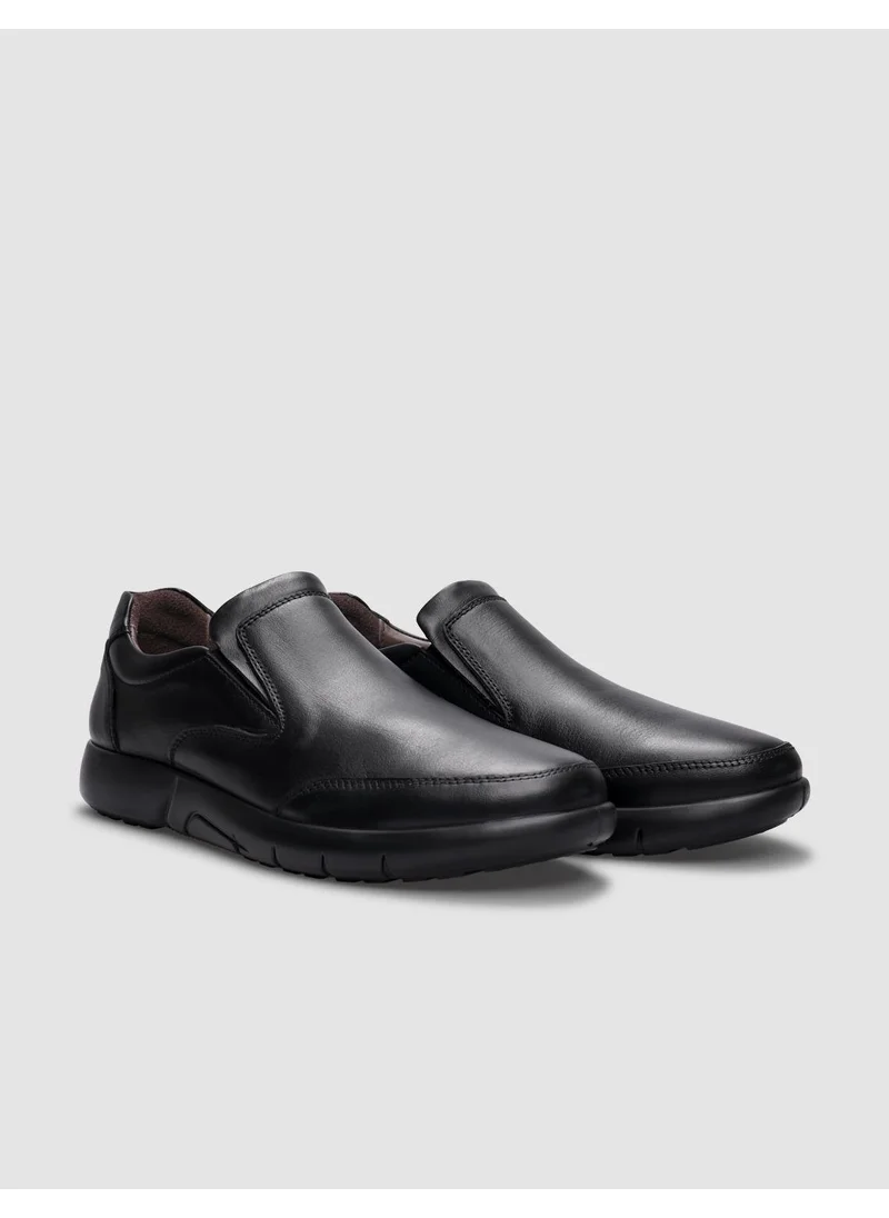 كاباني Leather Black Men's Casual Shoes