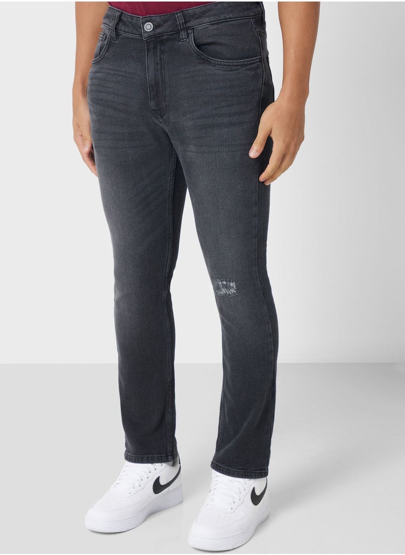 Seventy Five - Slim Fit Washed Jeans - Image 1