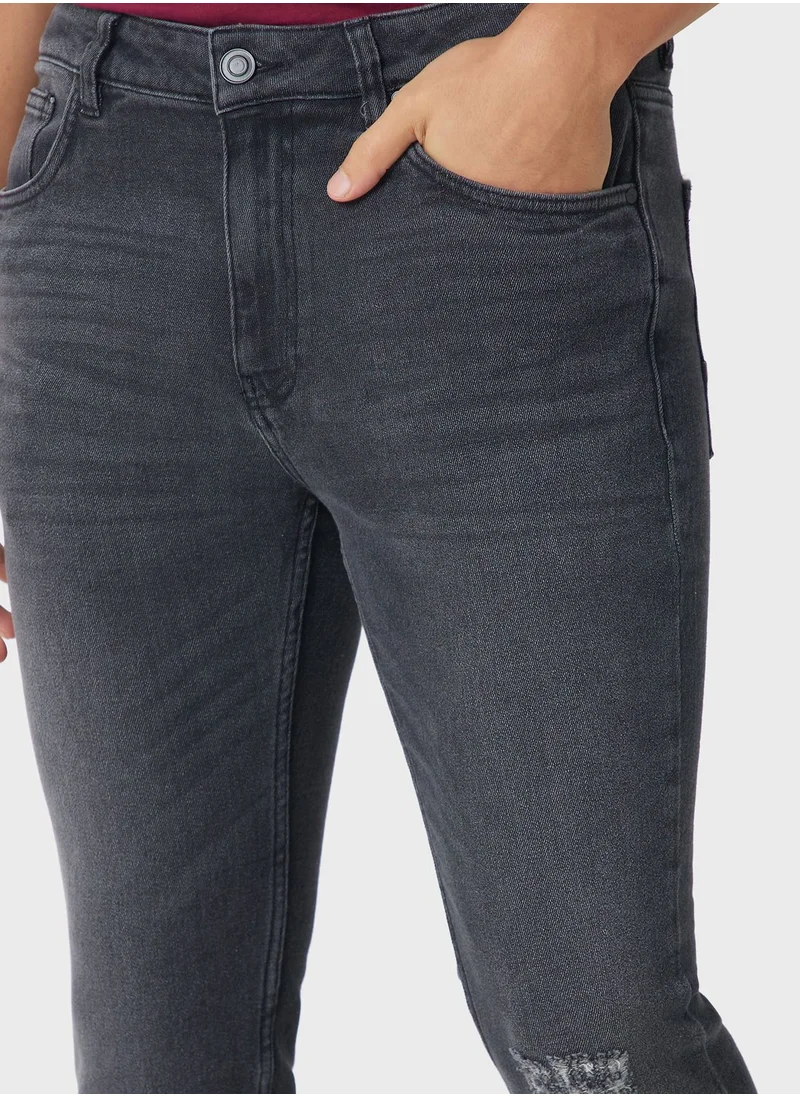 Seventy Five Slim Fit Washed Jeans