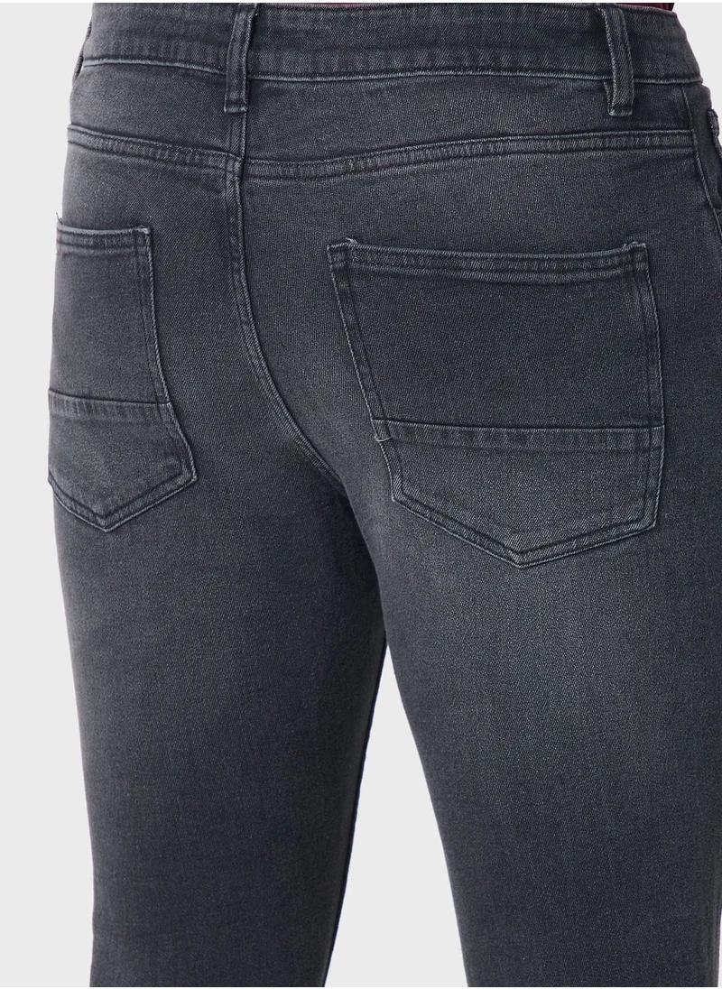 Seventy Five Slim Fit Washed Jeans