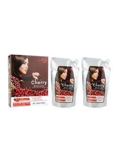 Mokeru Cherry Color Cream Ammonia Free Hair Color Cream,Lead Free Non Toxic No Stimulation 500ml+500ml(Dark Brown)