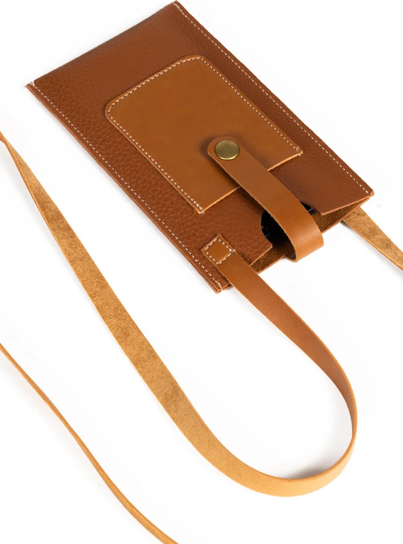 نوثينج Leather Snap Closure Hanger Phone Bag with Card Holder Compartment