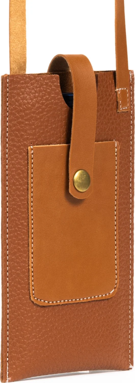 نوثينج Leather Snap Closure Hanger Phone Bag with Card Holder Compartment