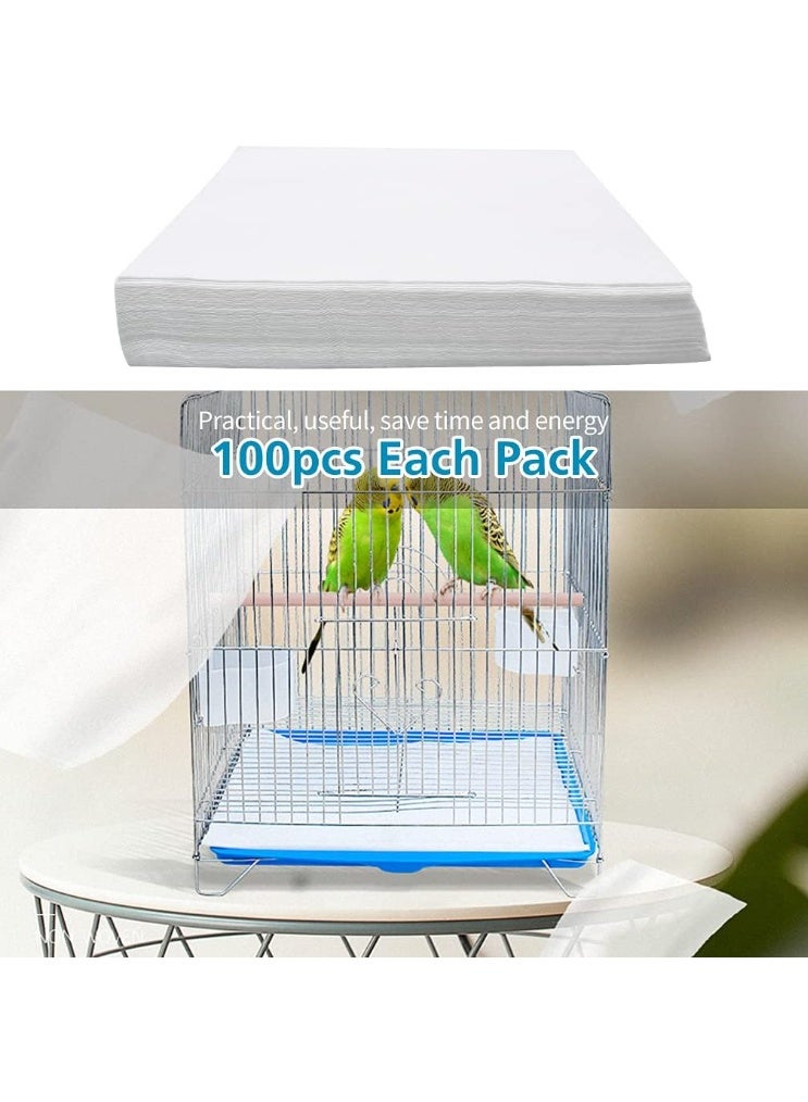 Bird Cage Liner Papers, 100 Sheets 10.6×8in Non-Woven Bird Cage Liners, 4 Size to Choose, Precut Absorbent Bird Paper (10.6×8in, 100 Sheet) - Image 5