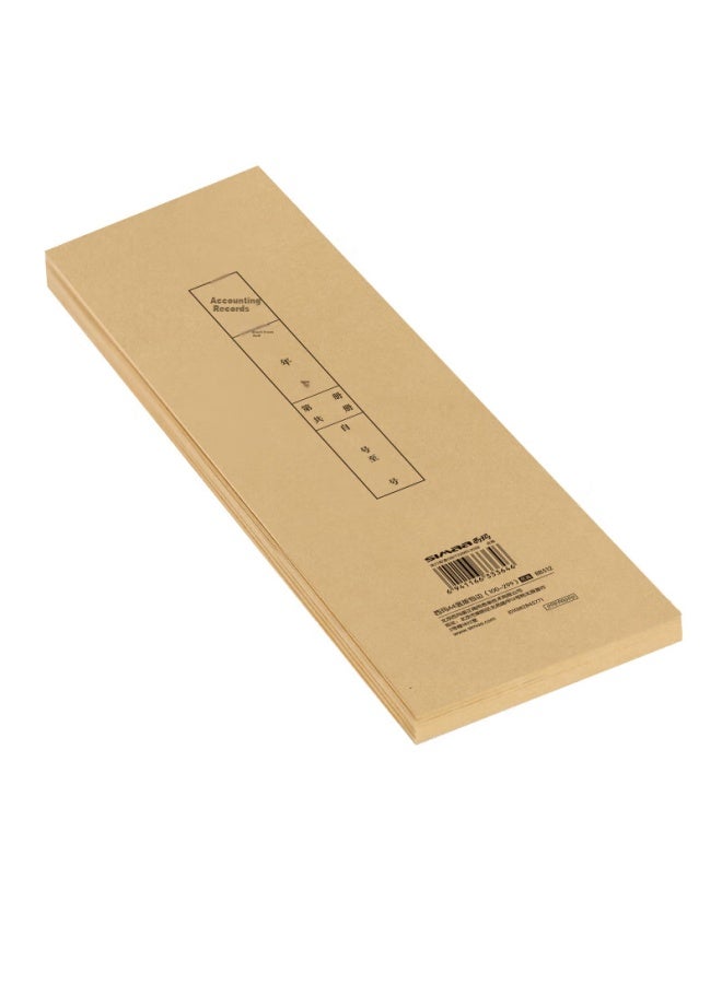 Simaa A4 Edge And Corner Paper, Matching Voucher Cover, Accounting Financial Report Booklet Edge, 50 Sheets, 100*299mm, Bb512 - Image 5