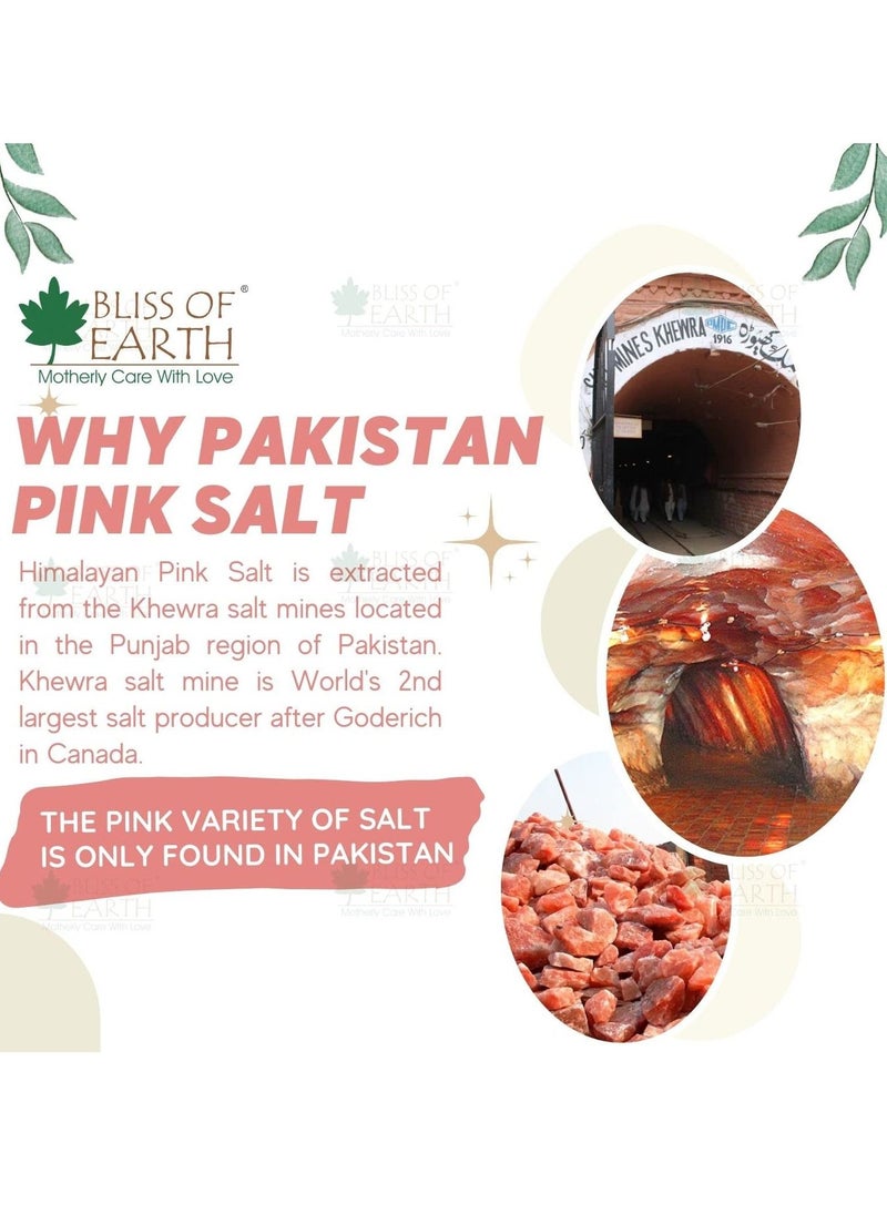 BLISS OF EARTH 500gm Granular Pakistani Himalayan Pink Salt Non Iodized For Weight Loss & Healthy Cooking Natural Substitute Of White Salt  - Image 4