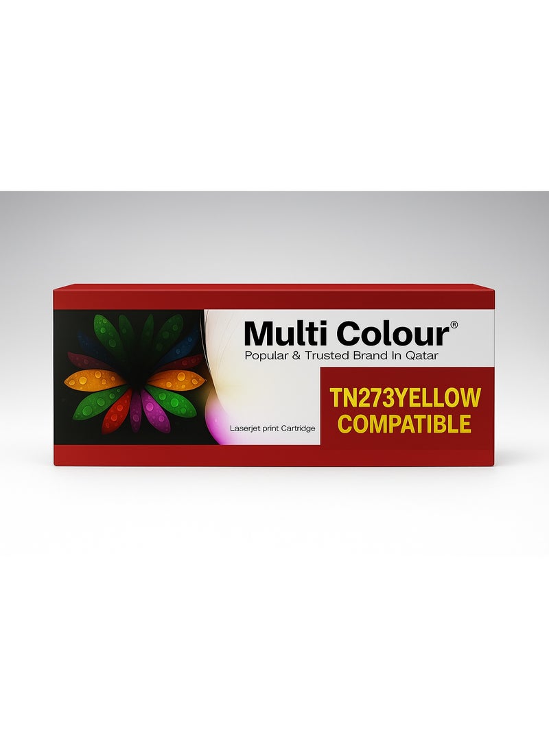 مالتي كلر خرطوشة حبر Multi Colour TN273 Brother  أصفر (Yellow) متوافقة | طباعة ليزر عالية الجودة - Image 1