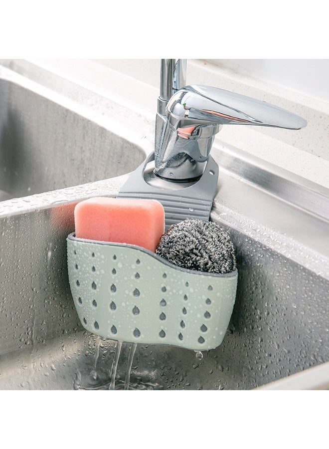 Kitchen Sink Drainage Storage Basket, Faucet Hanging Bag, Dishwashing Sponge Organizer, Multi - functional Sink Drain Basket  - Image 2