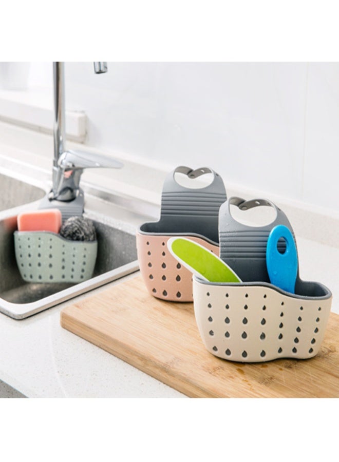 Kitchen Sink Drainage Storage Basket, Faucet Hanging Bag, Dishwashing Sponge Organizer, Multi - functional Sink Drain Basket  - Image 3