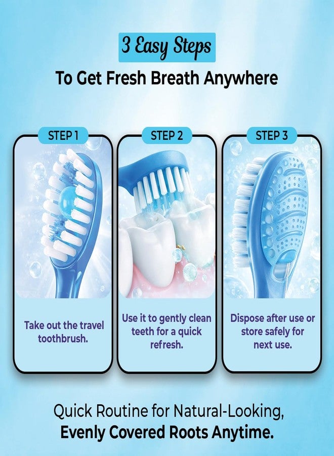 Sanfe GoFresh 5-in-1 Travel Toothbrush - Pack of 5 | Lightweight & Easy to Handle | Compact & Hygienic Design - Image 5