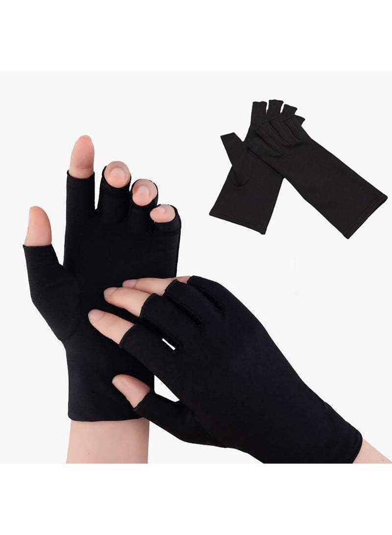 Sweet seven Relieve Arthritis Pain with Snug Compression Gloves - Hand Support for Carpal Tunnel, Raynaud's - Men's and Women's Arthritis Relief Gloves Medium - Image 1