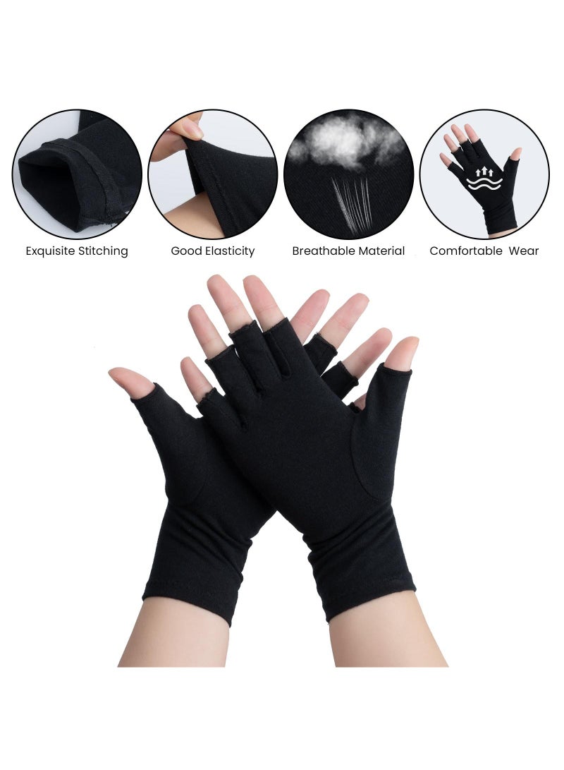 Sweet seven Relieve Arthritis Pain with Snug Compression Gloves - Hand Support for Carpal Tunnel, Raynaud's - Men's and Women's Arthritis Relief Gloves Medium - Image 5