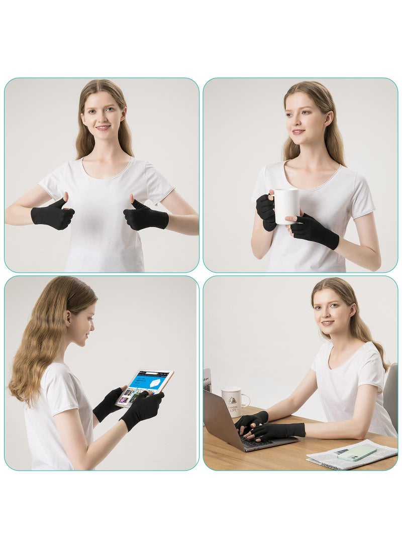 Sweet seven Relieve Arthritis Pain with Snug Compression Gloves - Hand Support for Carpal Tunnel, Raynaud's - Men's and Women's Arthritis Relief Gloves Medium - Image 3