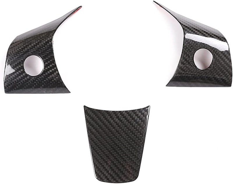 Wivplex Carbon Fiber Steering Wheel Cover Trims for Tesla Model 3 - Image 1