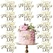 AUOCATTAIL 12 Pcs Happy Mothers Day Cake Toppers Gold Acrylic Mirror Cupcake Topper Engraved Cake Decorations for Moms Birthday Party Dessert DIY Decor Supplies - Image 2