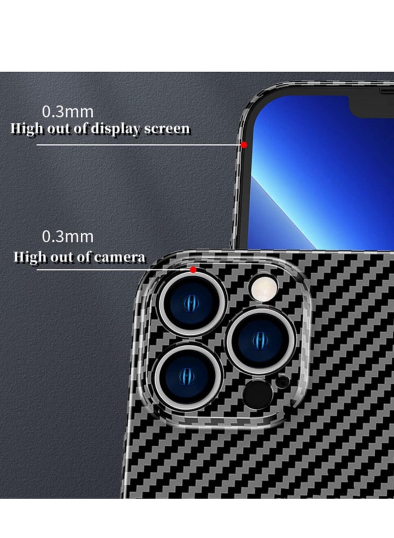 إلترازون Personality Handsome Light Thin Carbon Fiber Pattern PC Phone case Compatible with iPhone 15 Plus Unique Comfortable Cool Shockproof Back Cover - Image 3