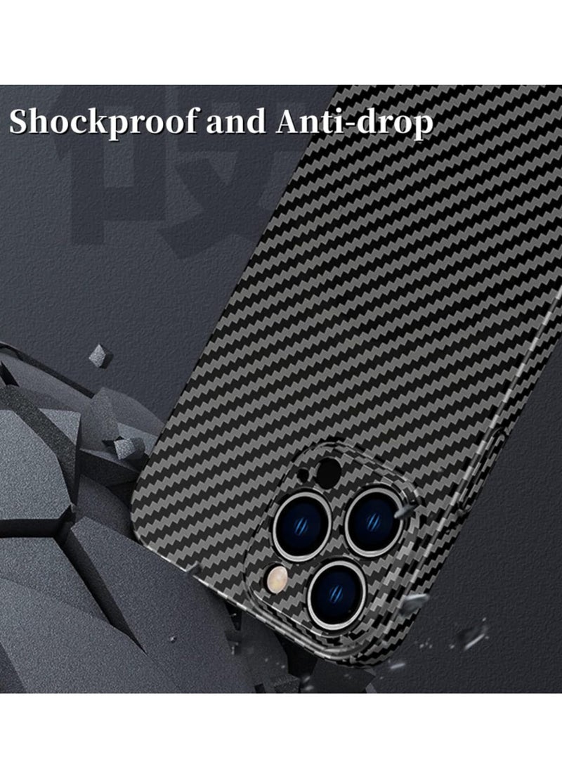 إلترازون Personality Handsome Light Thin Carbon Fiber Pattern PC Phone case Compatible with iPhone 15 Plus Unique Comfortable Cool Shockproof Back Cover - Image 2