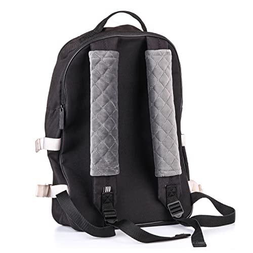 Amooca Soft Auto Seat Belt Cover Seatbelt Shoulder Pad Cushions 2 PCS for a More Comfortable Driving Universal Fit for All Cars and Backpack Dark Gray - Image 5