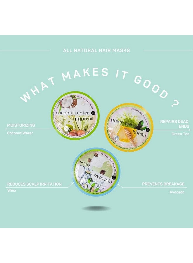 سبا لايف قناع الشعر الطبيعي المتنوع من سبا لايف، عبوة من 9 قطع - Image 4