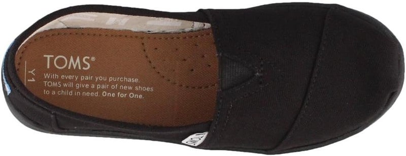 TOMS Unisex-Child Espadrille Sneaker, Black , 4.5 Big Kid - Image 3