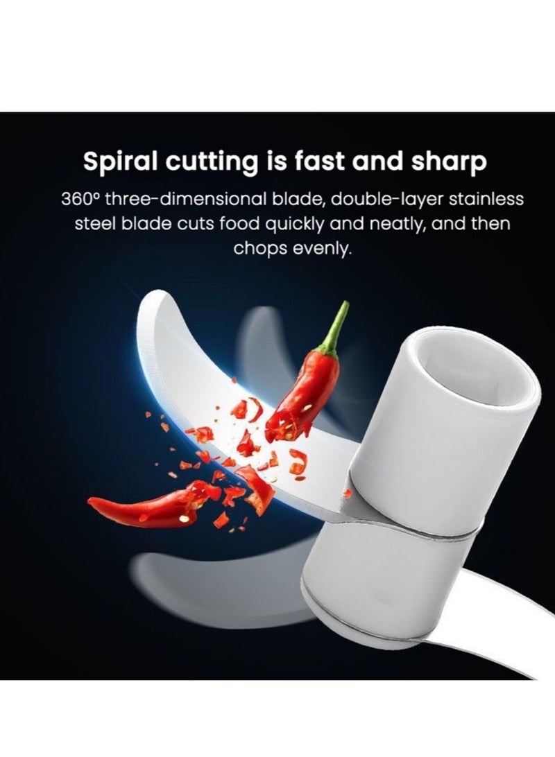 DARIYAH Garlic Chopper Manual Rotate Vegetable Cutter Masher Slicer Fruit Crusher Kitchen Gadget Blenders Meat Grinder XQ-028A - Image 4