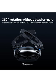 ELTRAZONE Electric Vacuum Magnetic Car Phone Mount, 360° Rotating Magnetic Phone Holder, Strong Magnetic Grip for Car, Kitchen, Mirror, Gym, Bath Shower, Compatible with iPhone & Android (Grey)  - Image 4