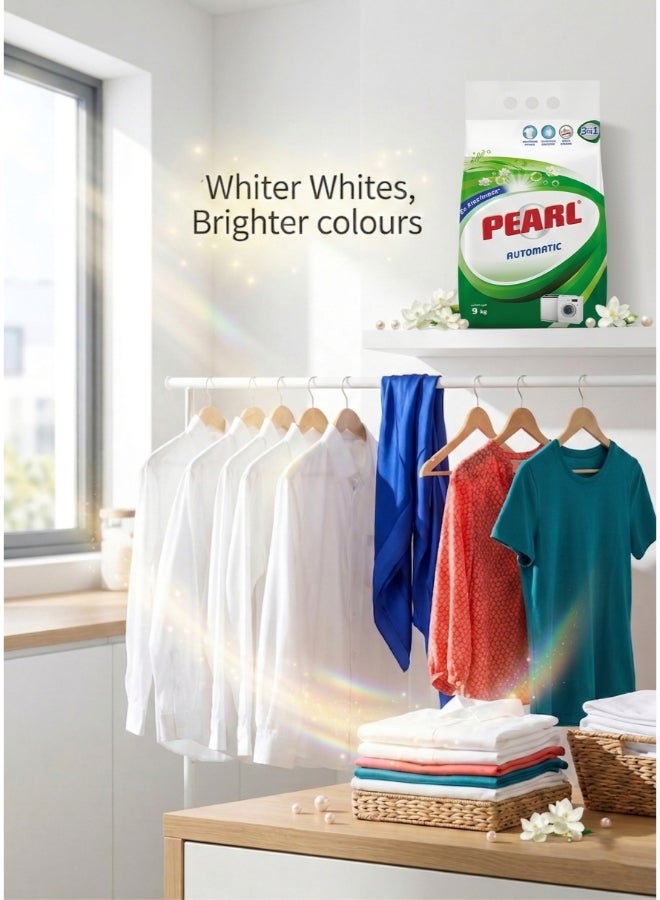 Pearl Laundry Detergent Powder Low Foam Original 9kg Promo Pack Bag Whitening Pearls Stain Erasers for Automatic Machine 9 Kg - Image 5
