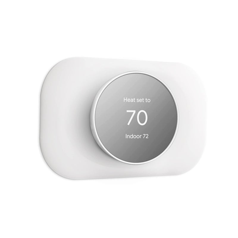 Petrichor Nest Thermostat Wall Plate - Compatible with Google Nest Thermostat 2020 - Nest Thermostat Trim Kit, Nest Thermostat Wall Plate Cover Accessory Easy Installation - Snow - Image 1
