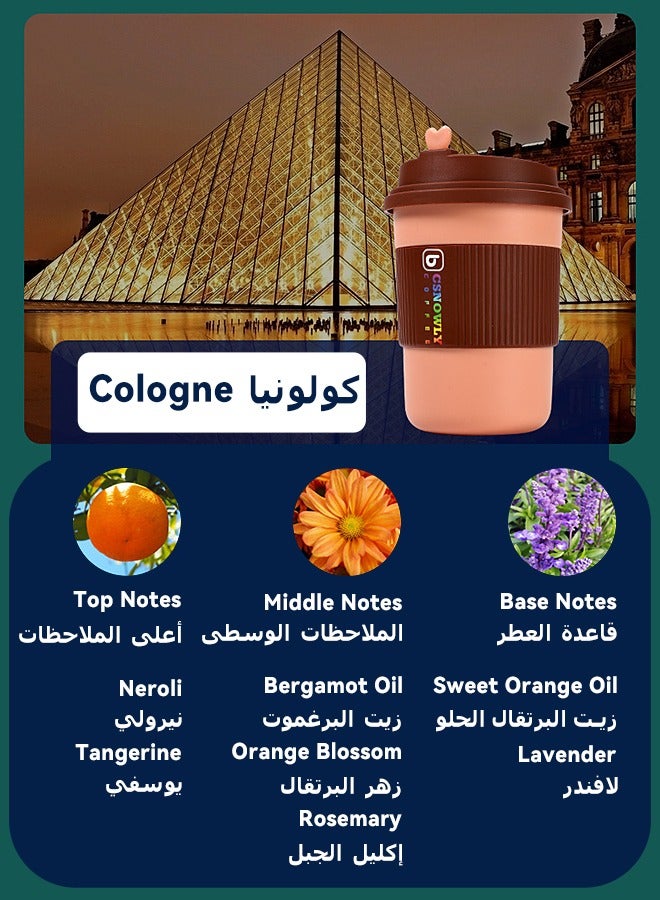 CSNOWLY Solid Air Freshner - Made with Plant Essential - Odor Eliminator - Gel Scent Freshener - Coffee Cup Shape - Solid Essential Oil - 220g - Image 3