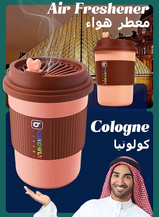 CSNOWLY Solid Air Freshner - Made with Plant Essential - Odor Eliminator - Gel Scent Freshener - Coffee Cup Shape - Solid Essential Oil - 220g - Image 1