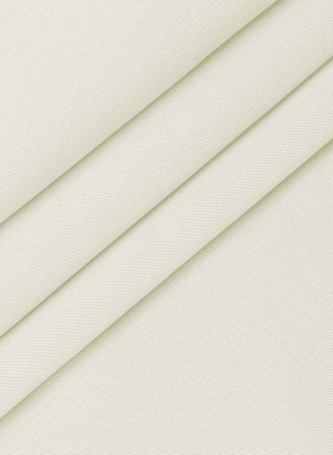 إيزي-جوينج ستائر أبواب معتمة سهلة الاستخدام، ستائر جانبية لتصفية الضوء مع جيب للعمود، ستائر أبواب فرنسية برباط، لوحة واحدة، 25 × 40 بوصة، لون عاجي - Image 5