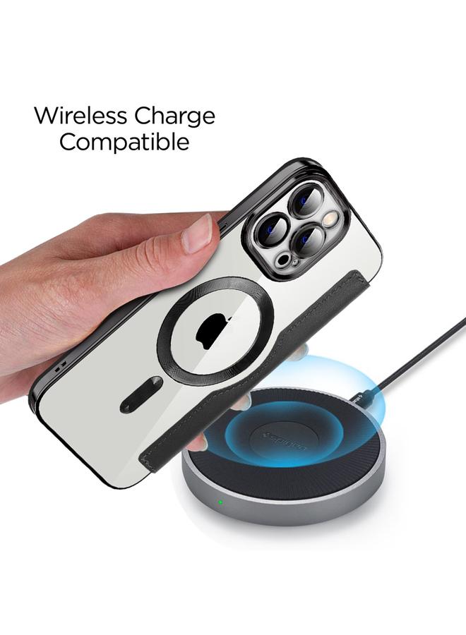 زبون جراب هاتف جلدي مضاد للسرقة من MagSafe مغناطيسي RFID لهاتف iPhone 13 Pro - Image 5