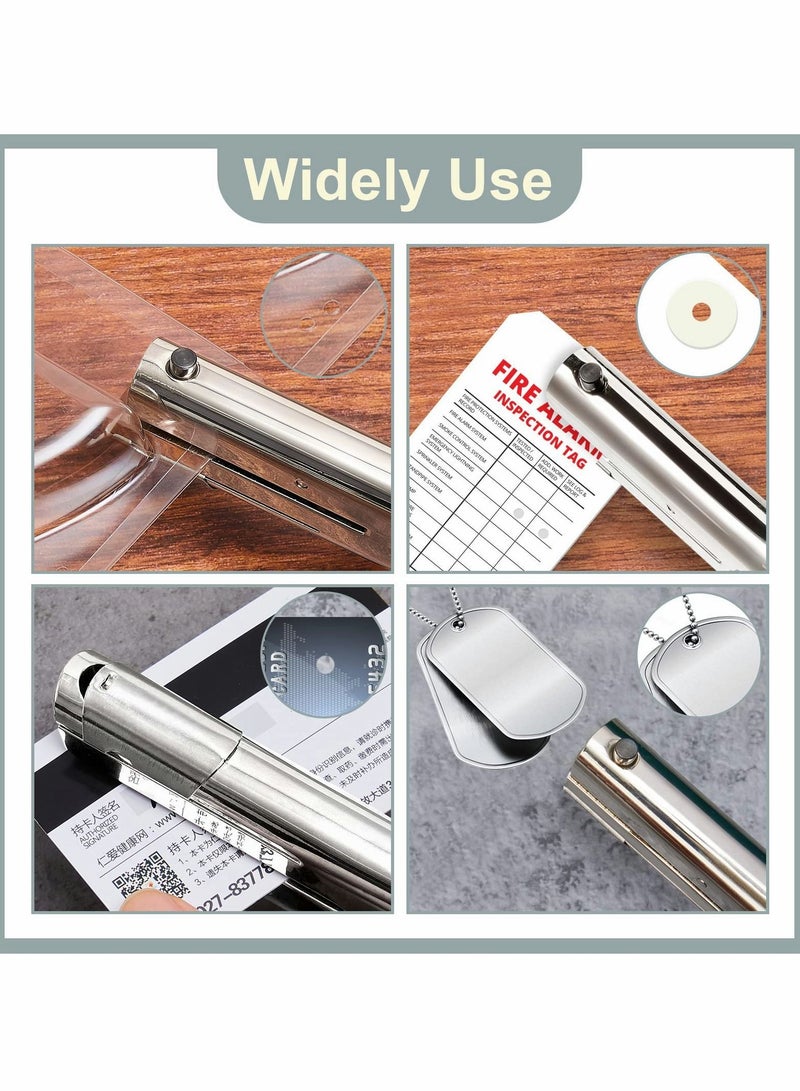 Hole Punch, Single Portable Handheld Heavy Duty Alloy Distance Fits Paper, Business Cards, PVC Bank Cards - Image 4