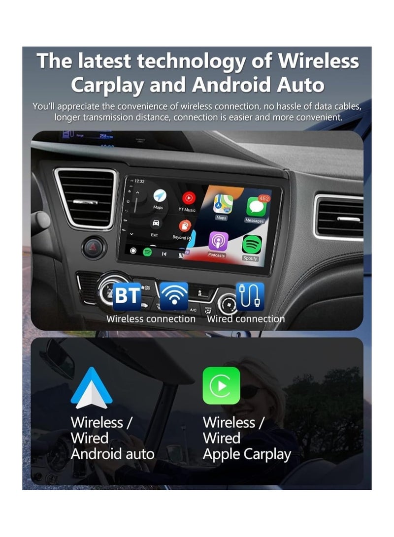 SHEZA STAR Android Car Stereo for Honda Civic 2013 2014 2015 2016 2017 1GB RAM 32GB ROM 9 Inch MirrorLink WiFi BT, IPS Touch Screen with AHD Camera Included  - Image 5