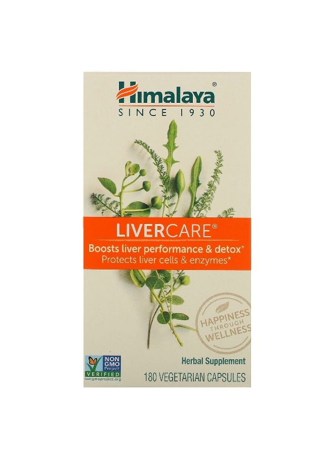Himalaya Himalaya, Liver Care, 180 Vegetarian Capsules  - Image 1